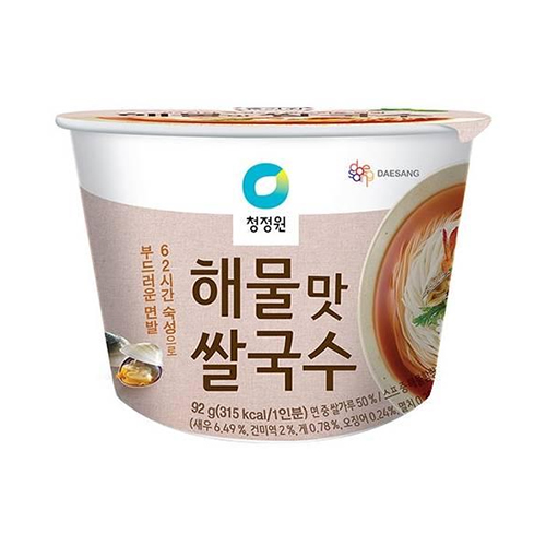 청정원 해물맛컵쌀국수 92g