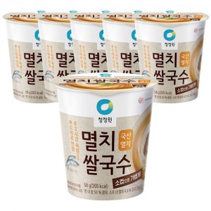 청정원 멸치컵쌀국수소컵 58g(6번들)